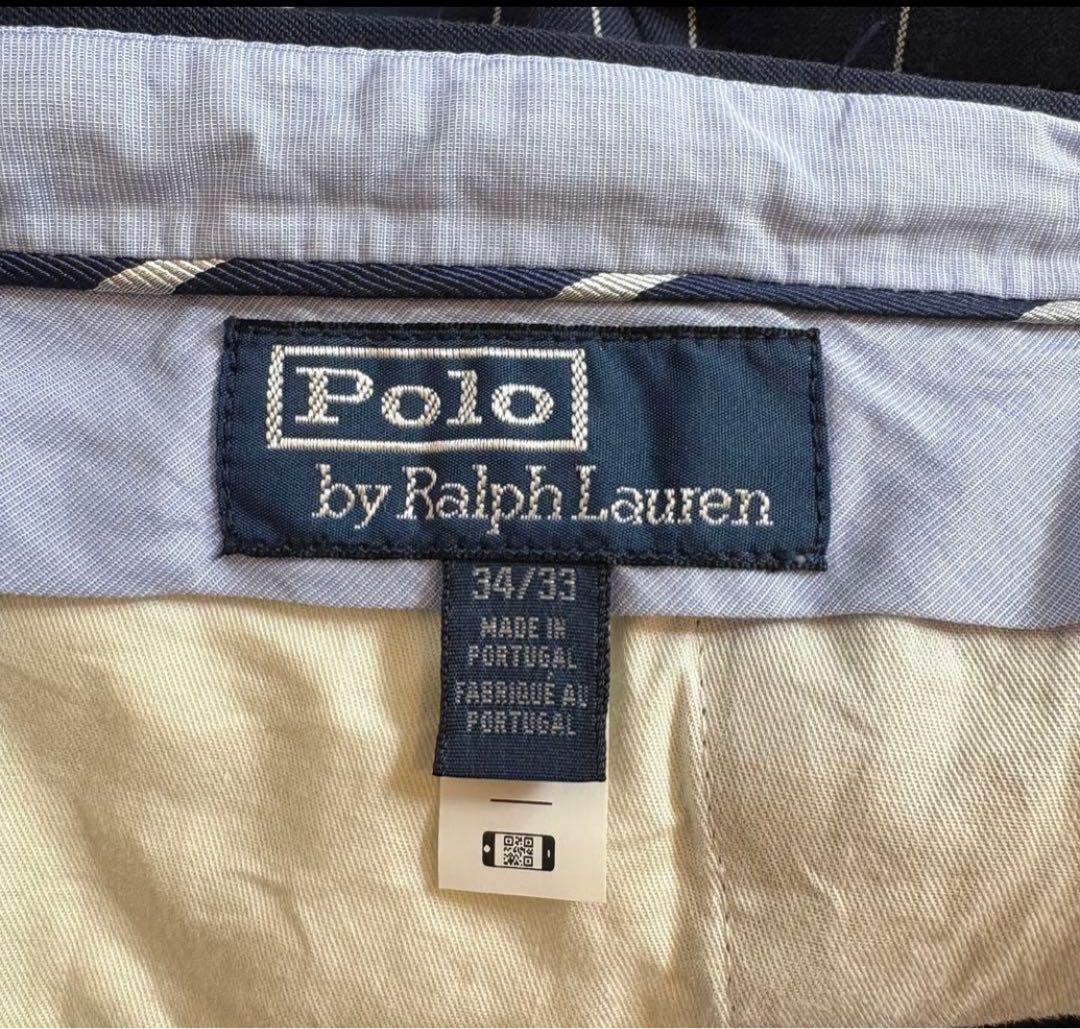 Ralph Lauren 2タック ピンストライプスラックス　ヴィンテージ