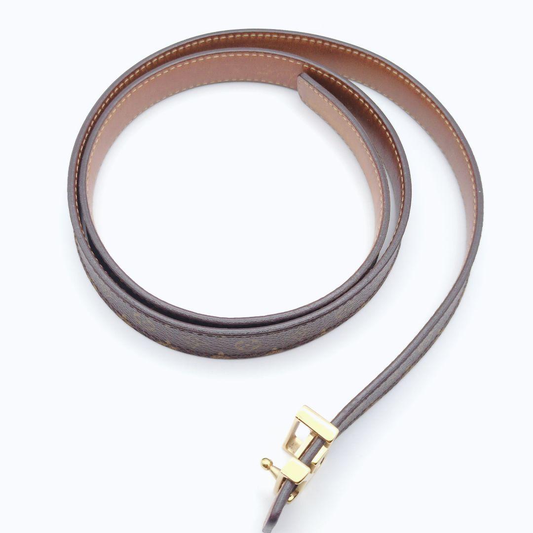 美品✨ルイヴィトン ベルト サンチュール LVイニシャル ゴールド金具 20mm
