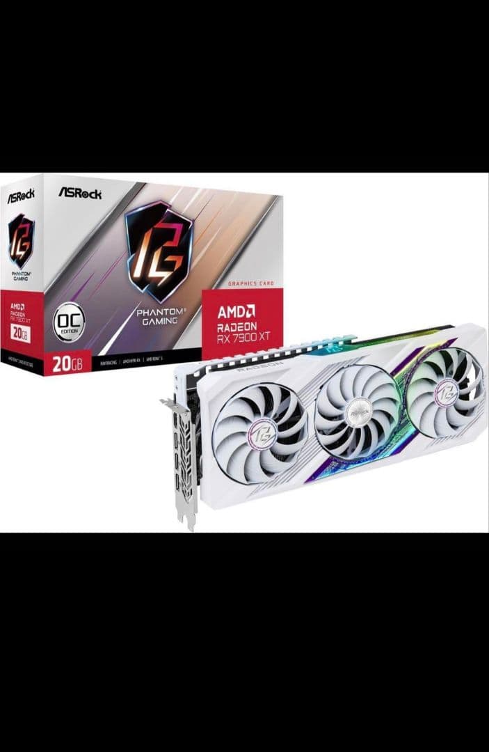グラフィックボード・グラボ・ビデオカード Radeon RX 7900 XT Phantom Gaming WHITE