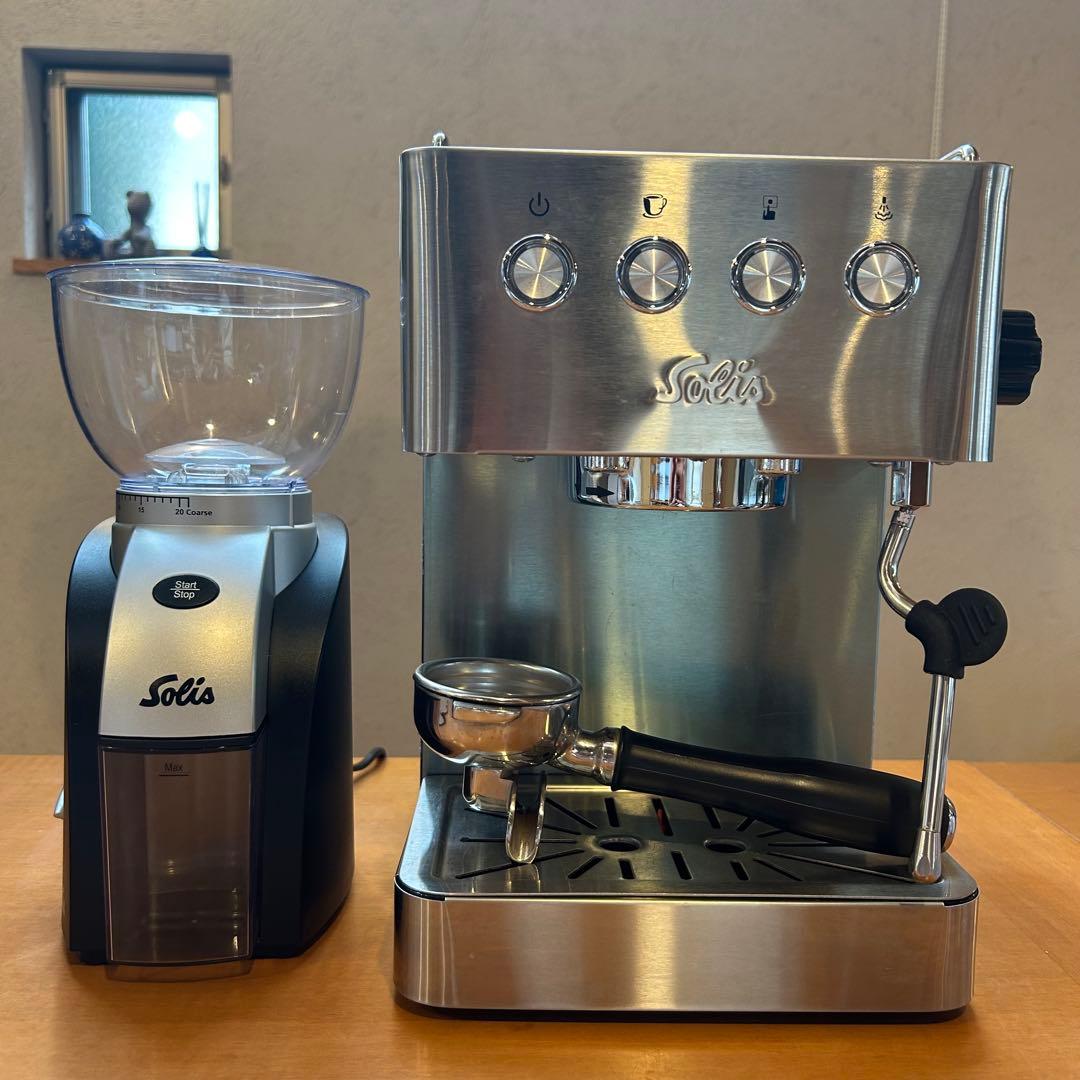 Solis エスプレッソマシン グラングストー　グラインダー付き