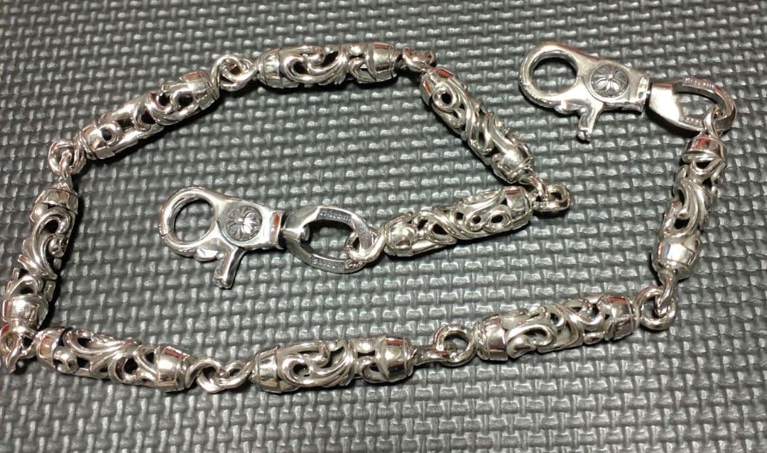 週末限定値下げ　ローラーウォレットチェーン　9LINK