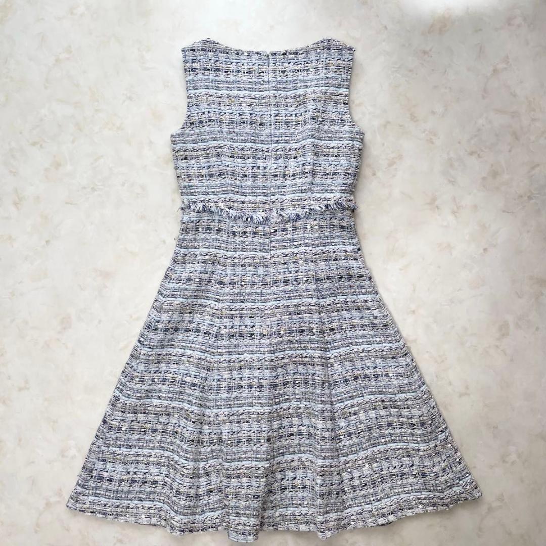 【美品】ANAYI MALHIA KENT ミックスラメツイードワンピース M