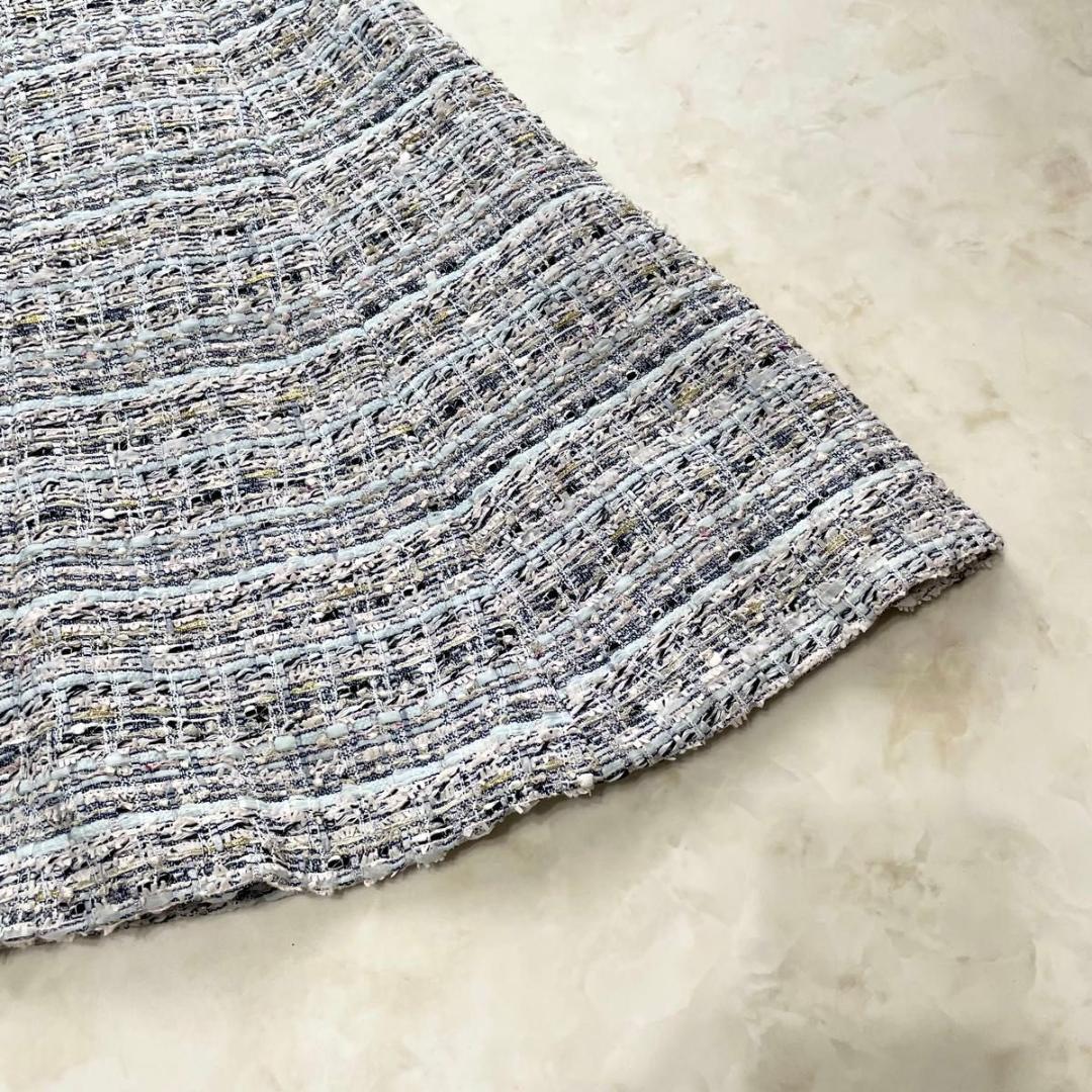 【美品】ANAYI MALHIA KENT ミックスラメツイードワンピース M