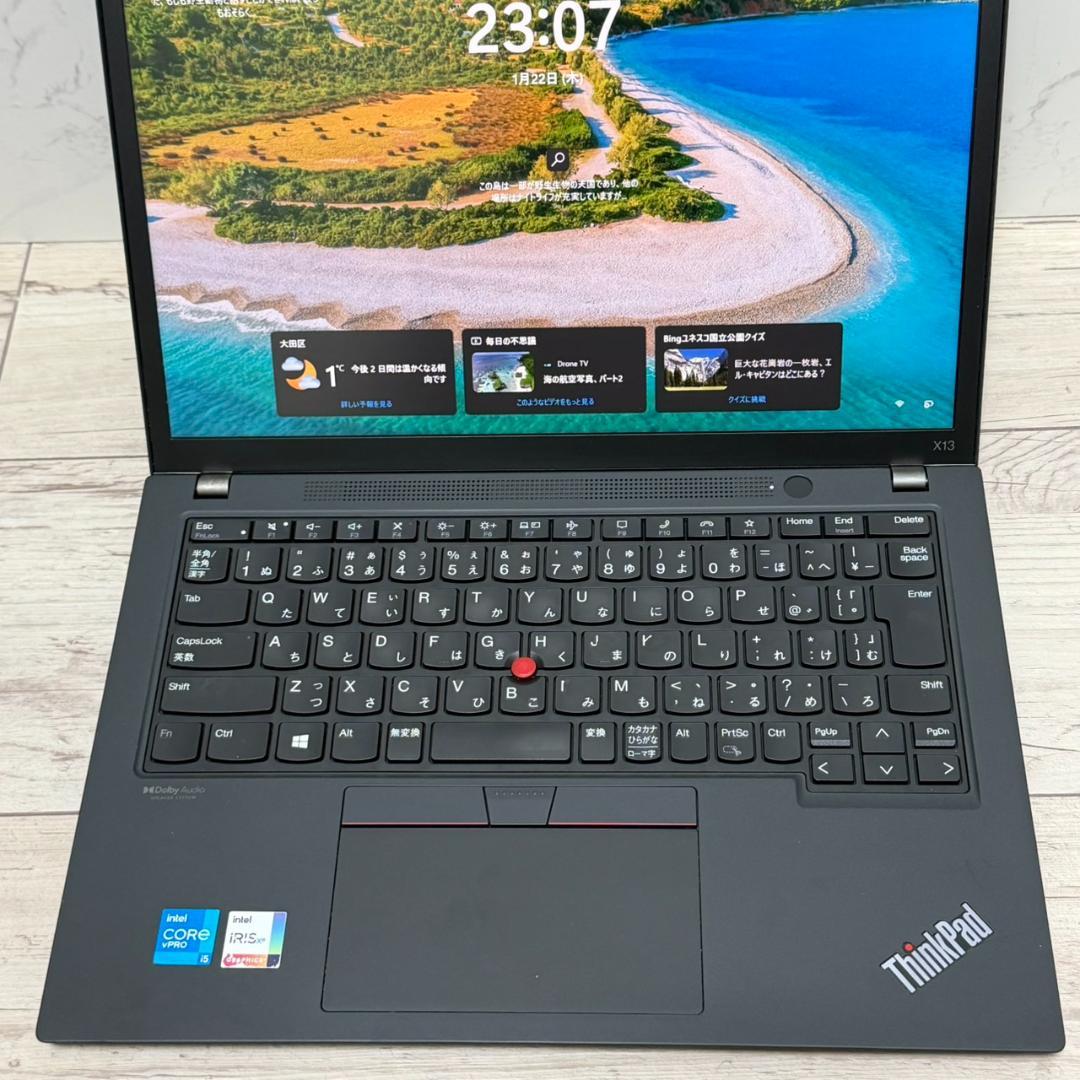 バッテリー良好！Lenovo ThinkPad X13Gen2 i5 11世代