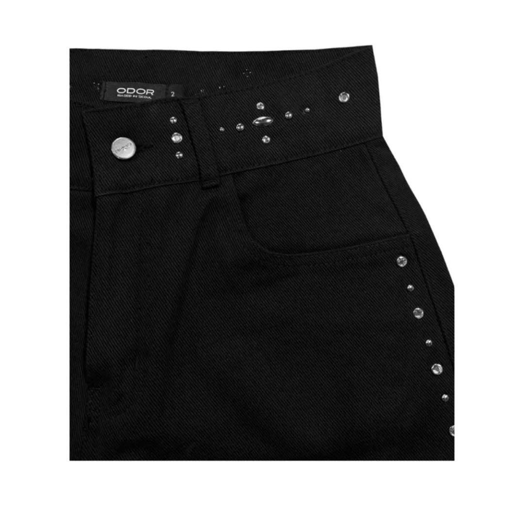 パンツ ODOR Cris studded pants