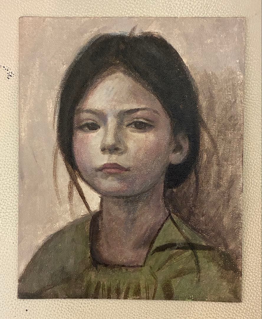 アクリル画　人物　886