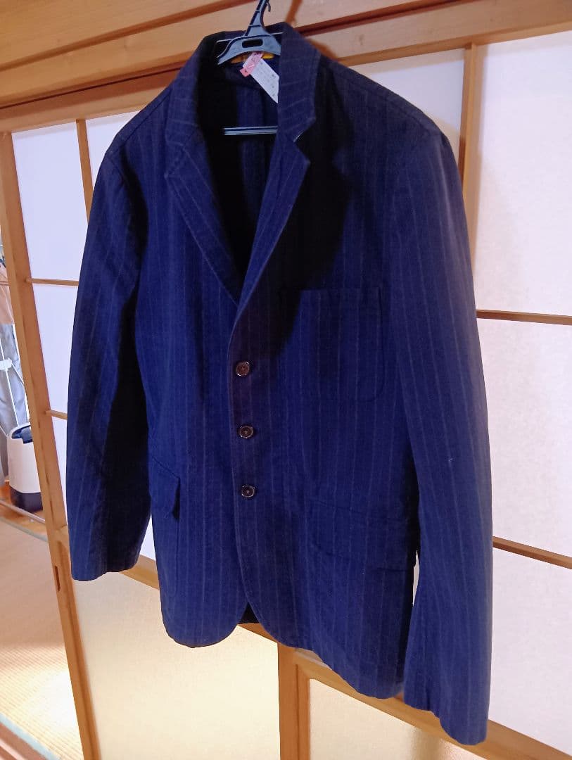 ラルフローレンRUGBY ネイビー ストライプ テーラードジャケットベスト