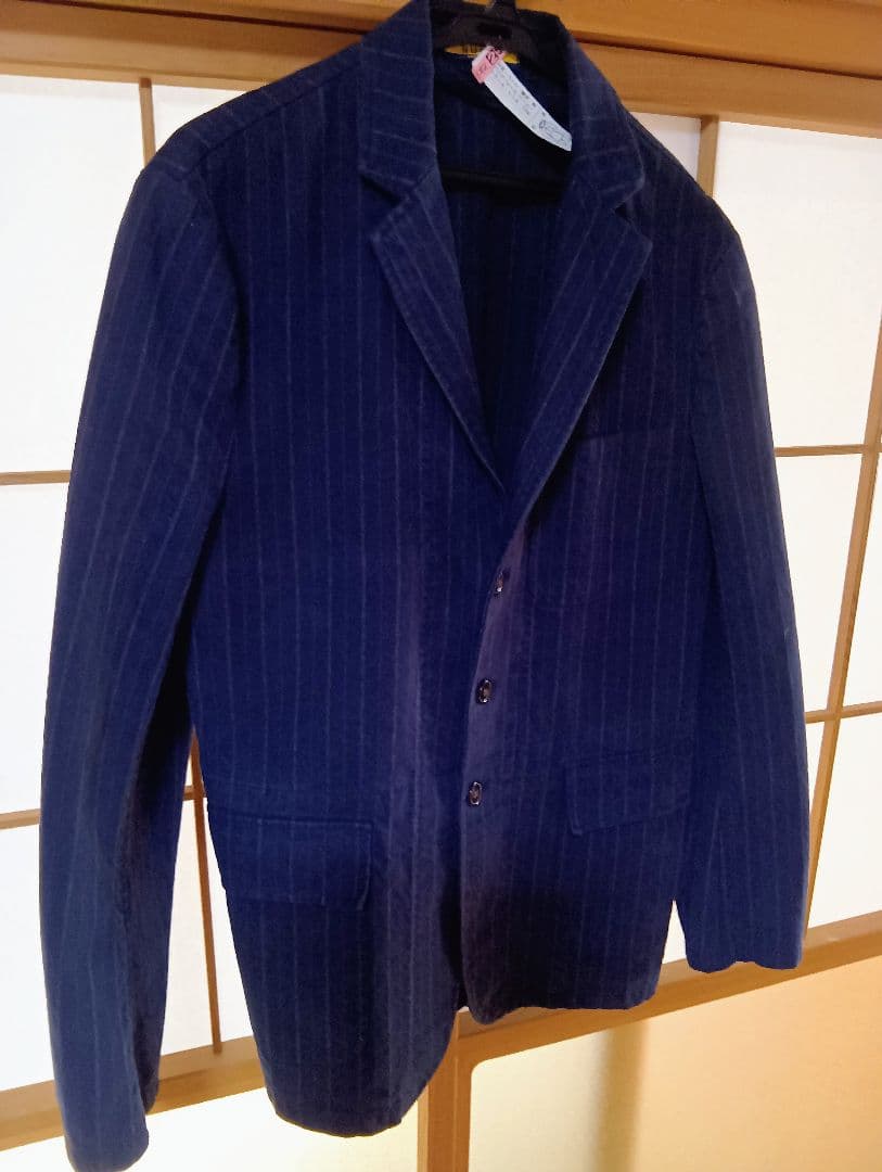 ラルフローレンRUGBY ネイビー ストライプ テーラードジャケットベスト