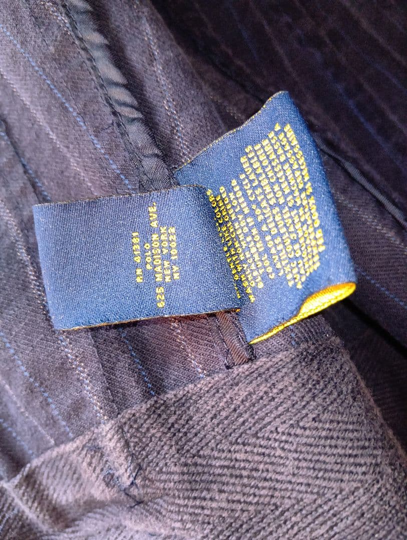 ラルフローレンRUGBY ネイビー ストライプ テーラードジャケットベスト