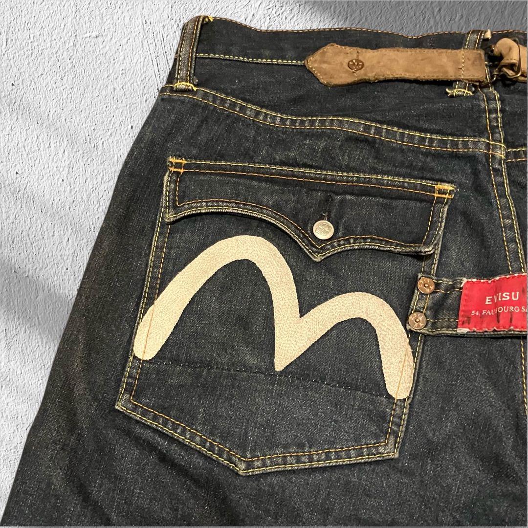 【超希少】EVISU PARISサントノレ本店限定モデルシンチバックW34 濃紺