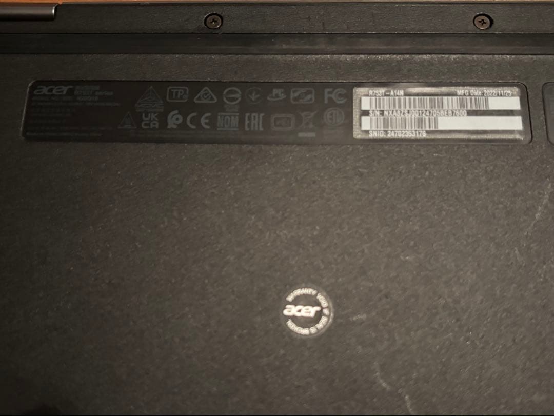 【中古】Acer Chromebook 本体 セット一式