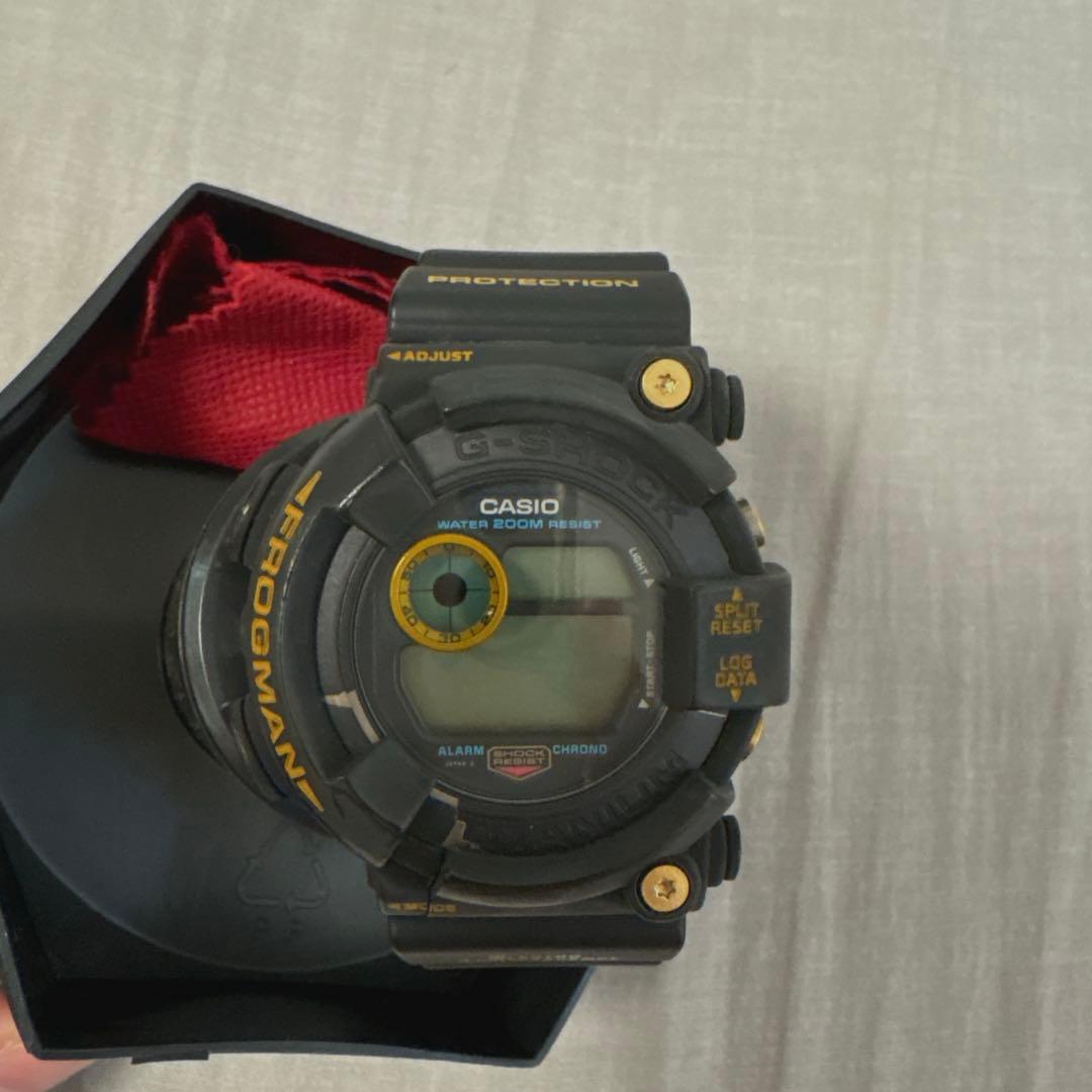 【カスタム品】90s ゴールドチタンフロッグマン 電池なし 一部剥がれあり