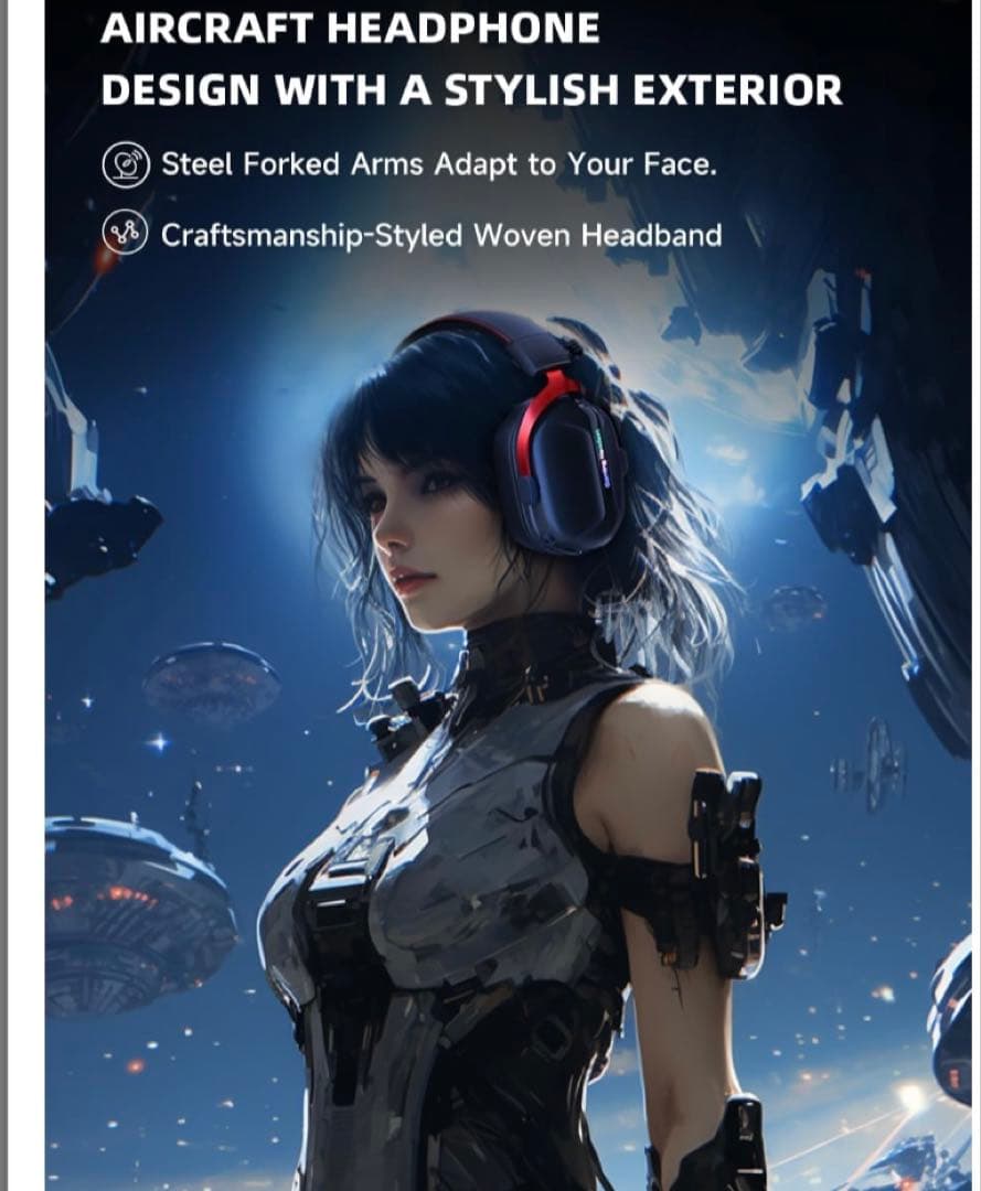 ゲーミングヘッドセット Bluetooth 有線 ノイズキャンセルマイク