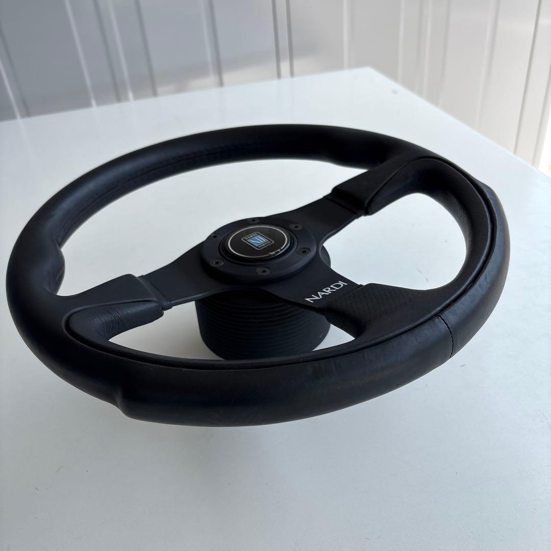 鬼*族様 NARDI TORINO ステアリング ブラックレザー ナルディ ハン