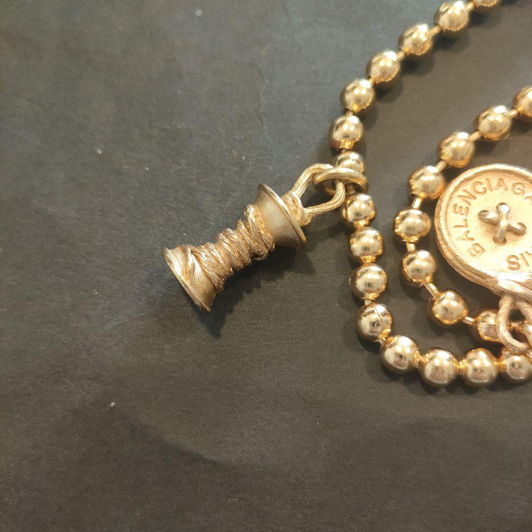 バレンシアガ　BALENCIAGA　チェーンベルト(ゴールド/ヴィンテージ)