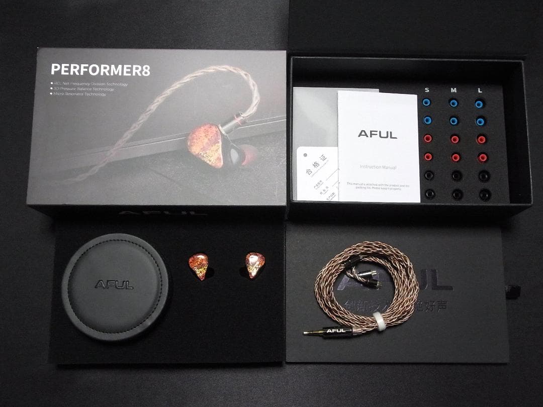 【ほぼ新品】 AFUL PERFORMER8、7BA+1DD、3.5mm