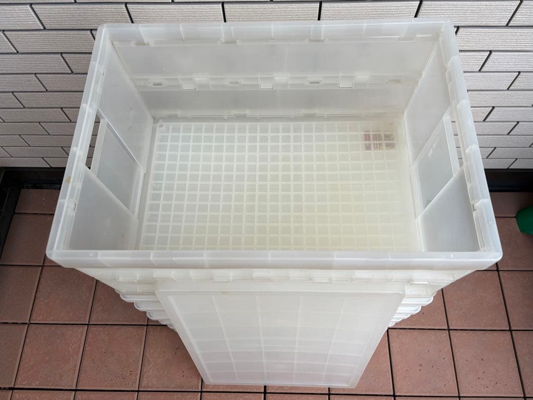 ☆無印良品 ポリプロピレン 収納ボックス 折りたたみ式 大7個 収納用キャスター