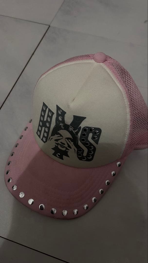 hysteric glamor スタッズ付きキャップ ピンク