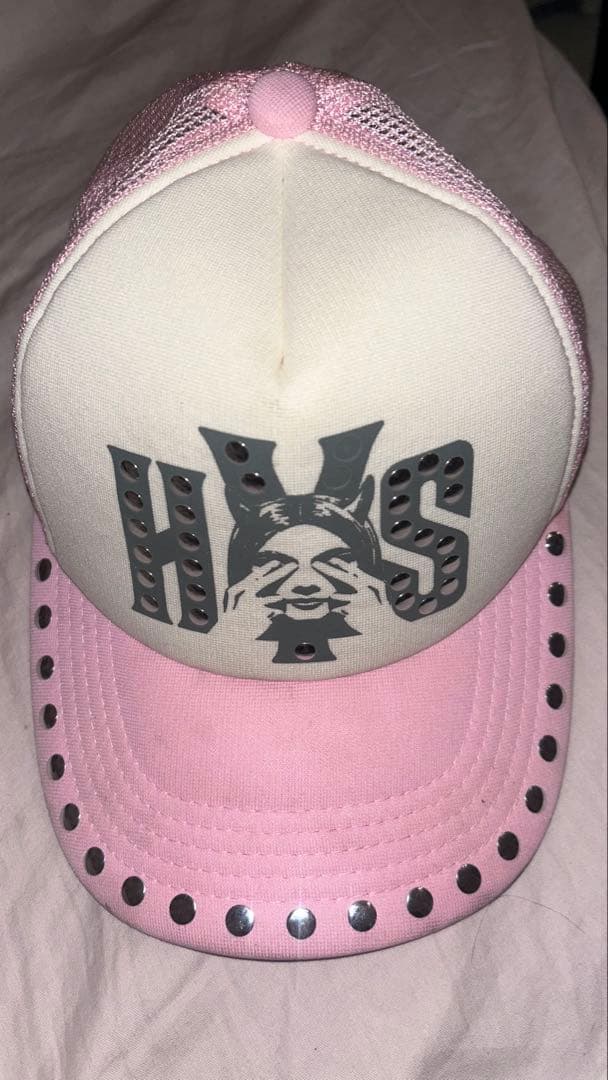 hysteric glamor スタッズ付きキャップ ピンク