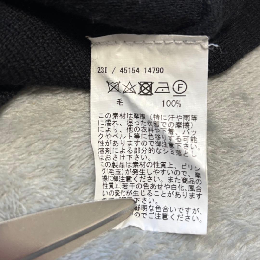 美品✨Gran Sasso モックネック 50 ニット セーター 黒 現行