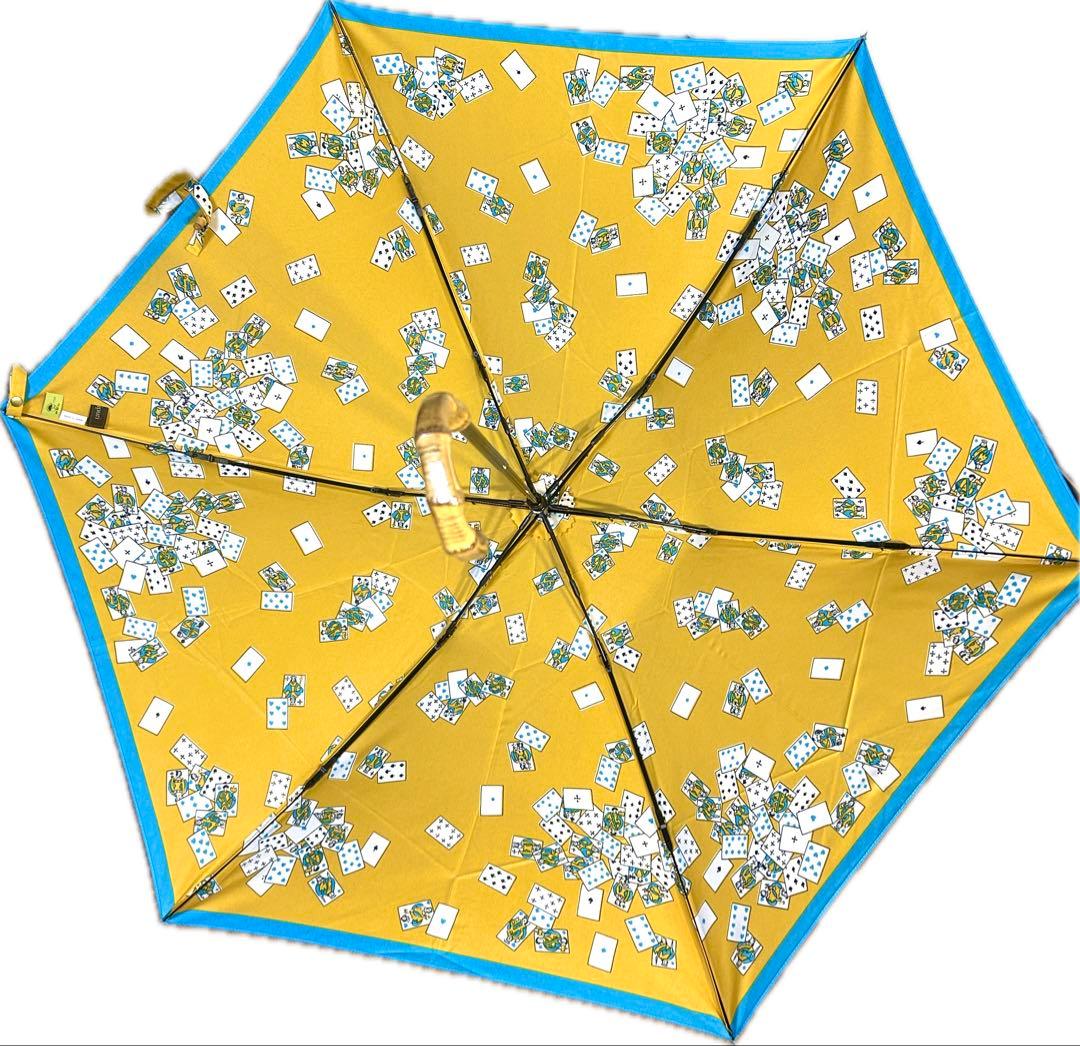 manipuri マニプリ 晴雨兼用 折り畳み傘 イエロー トランプ