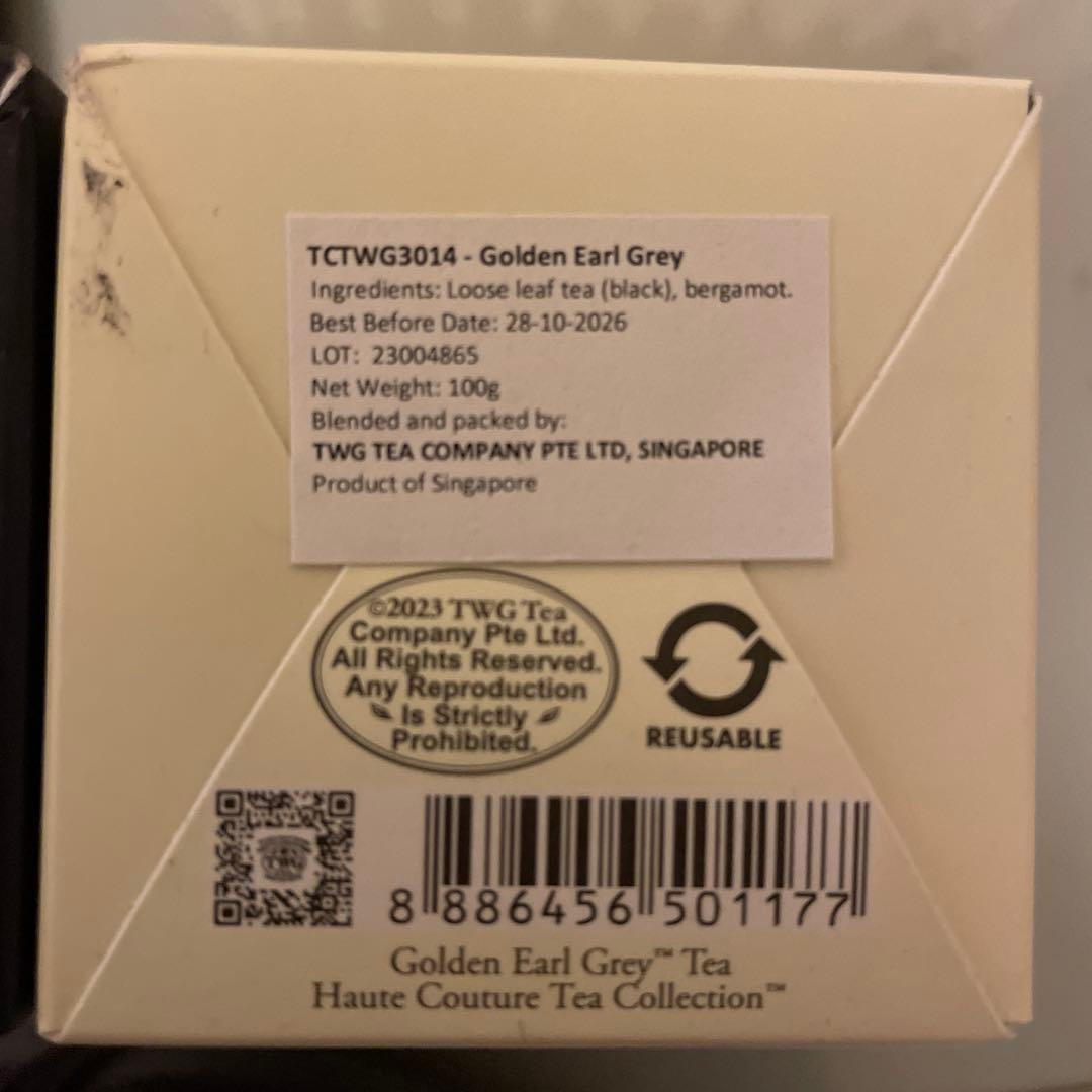 新品　TWG紅茶　2缶　ギフトボックス