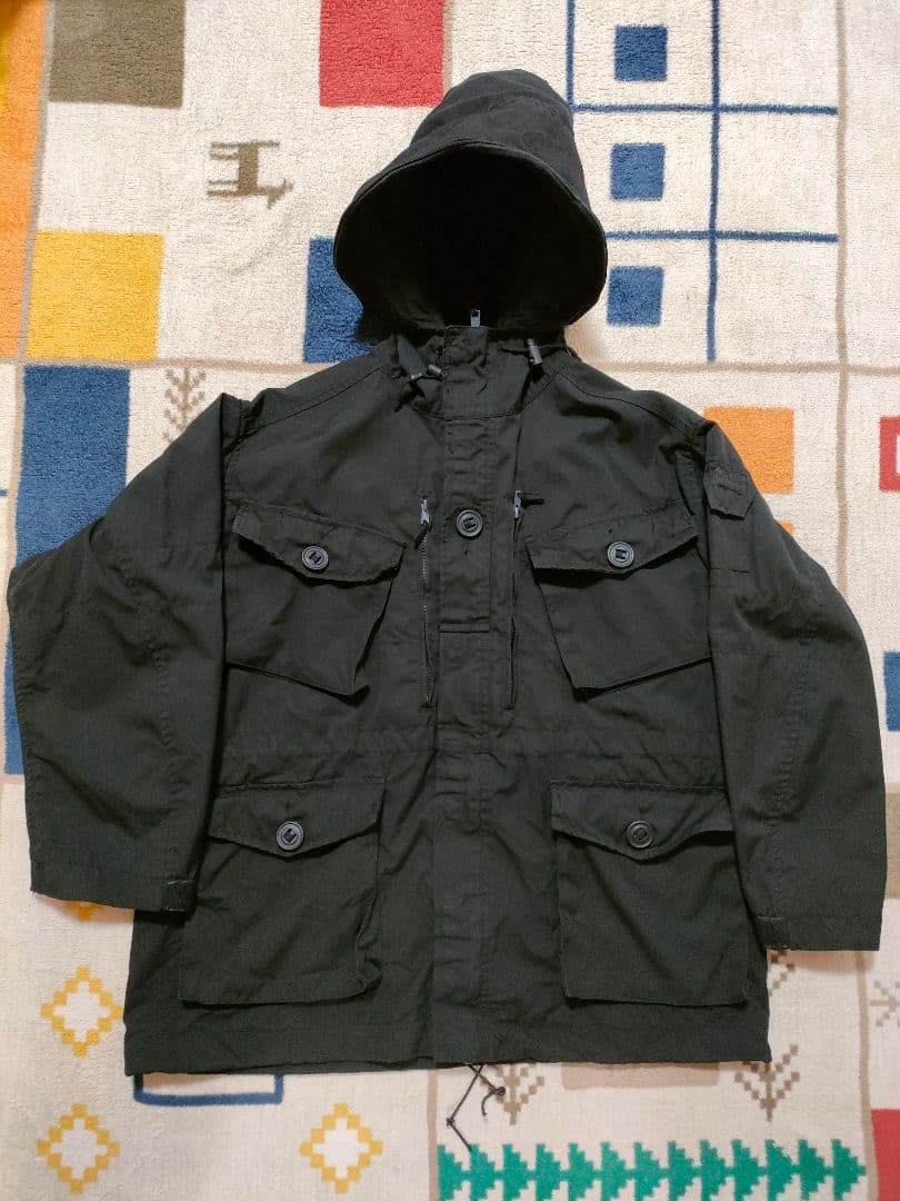 イギリス軍 SAS ブラック フィールドジャケット スモック パーカー 黒
