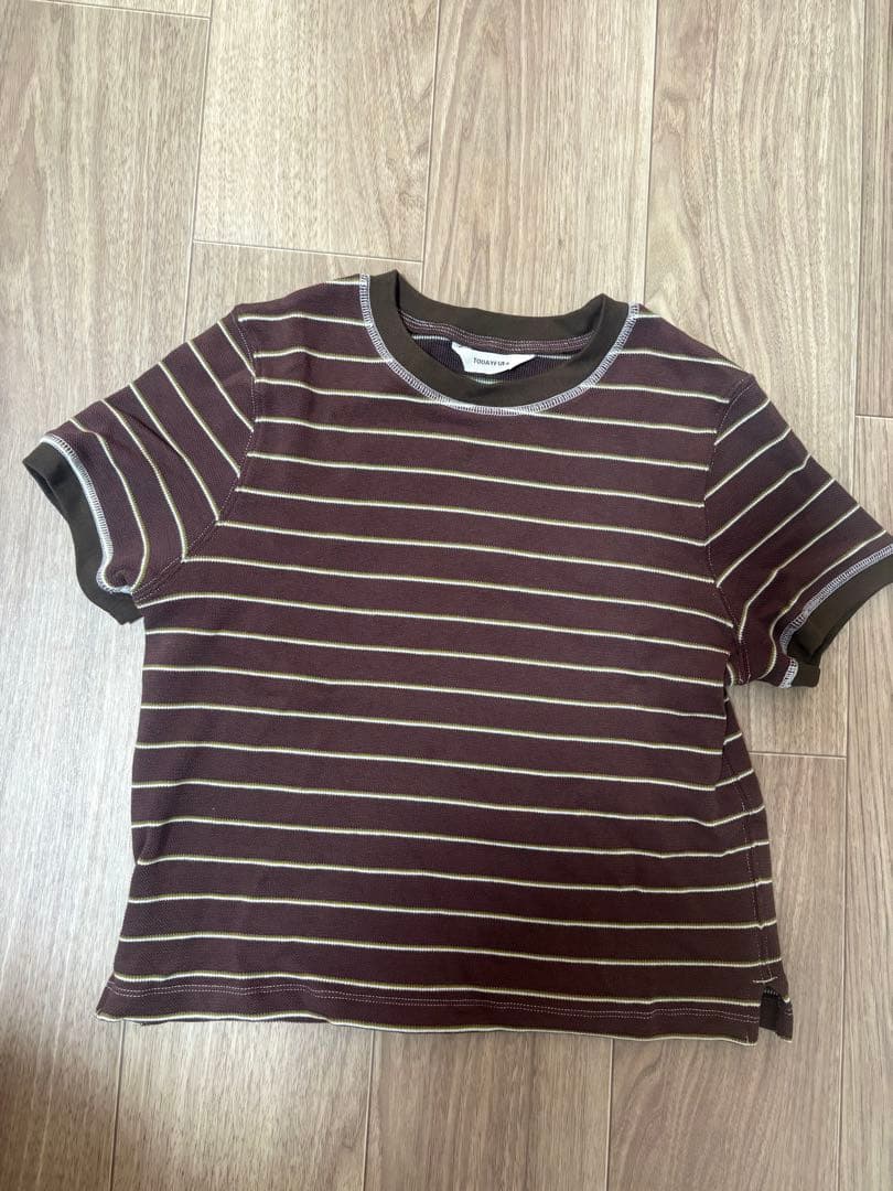 トップス TODAYFUL Border Ringer Tee