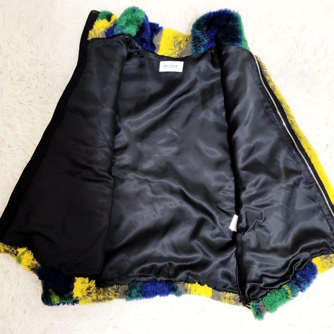 【完売品】【美品】BELPER 　べルパー　ジレ　ファーベスト