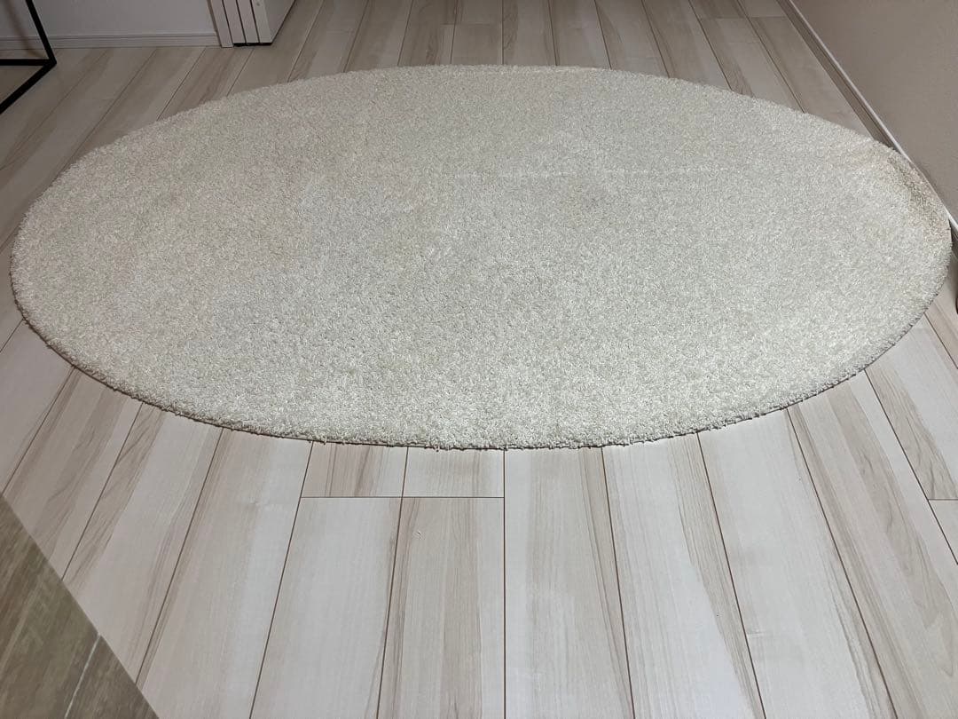 ✨ウール ラグ　エクリュ色　未使用　ジャスパー✨