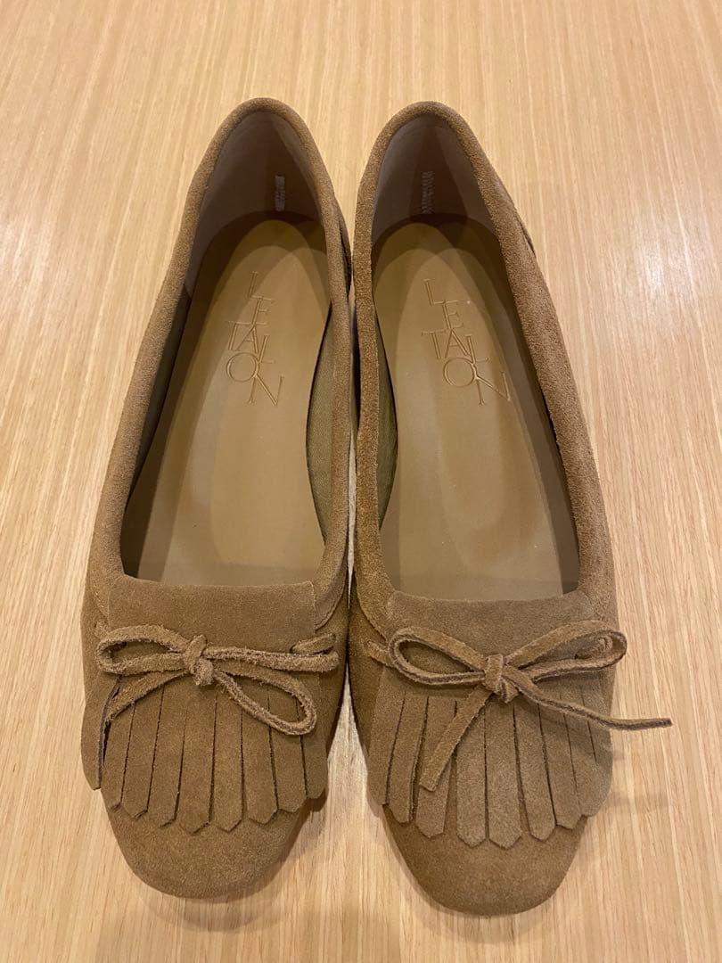 ルタロン　レザーキルトタッセルフラット