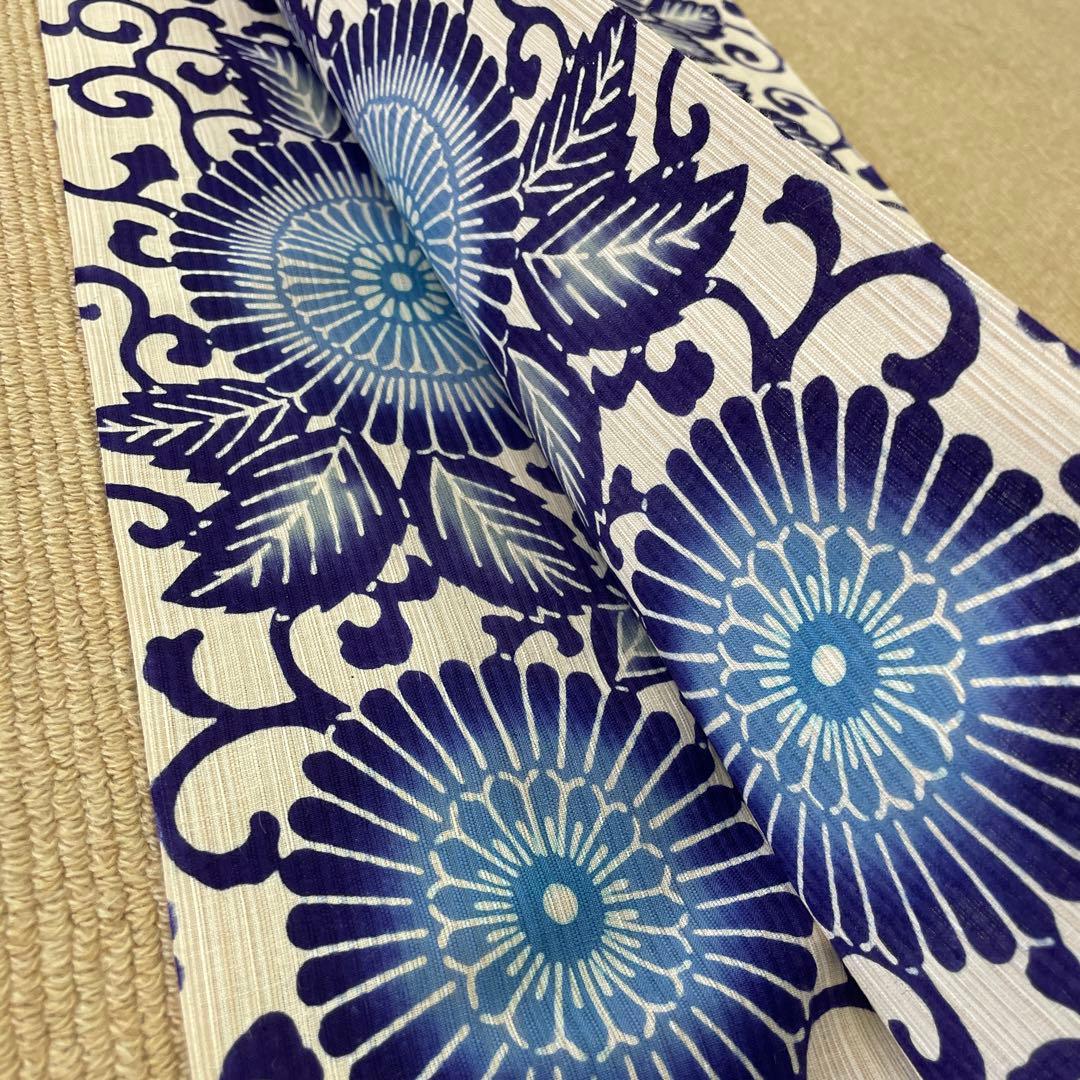 L*n様 新品 反物 本染 源氏物語 綿麻 ゆかた 浴衣 注染 和装 夏着物 呉