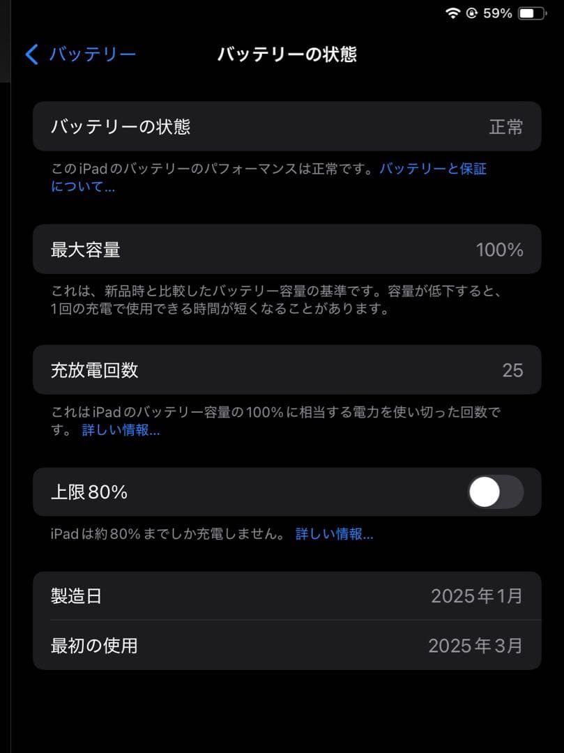 美品　iPad Air M3 第7世代 Wi-Fi 128GB 11インチ