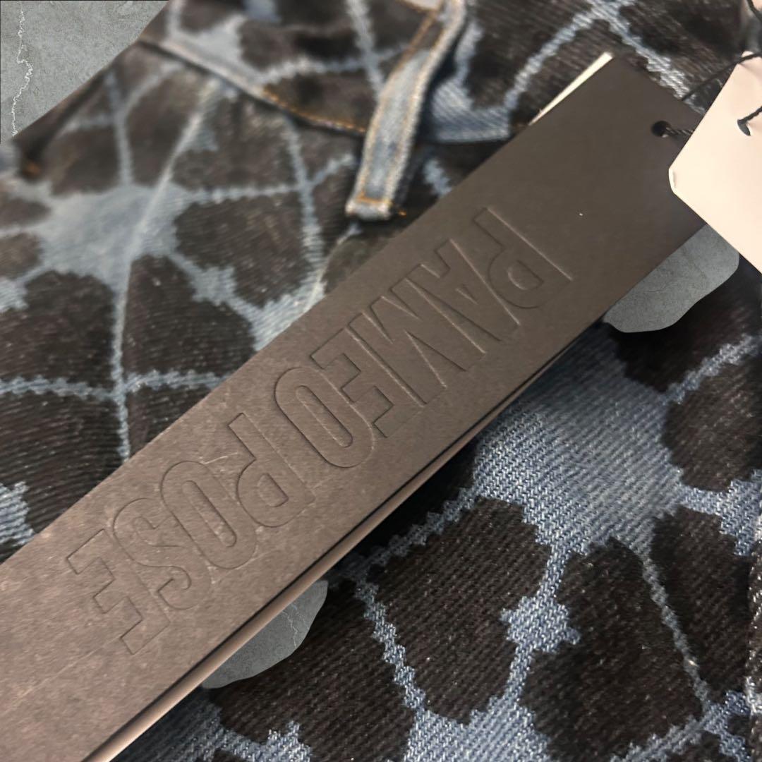 新品タグ付き❤️PAMEO POSE クローバー柄　パンツ　デニムMサイズy2k