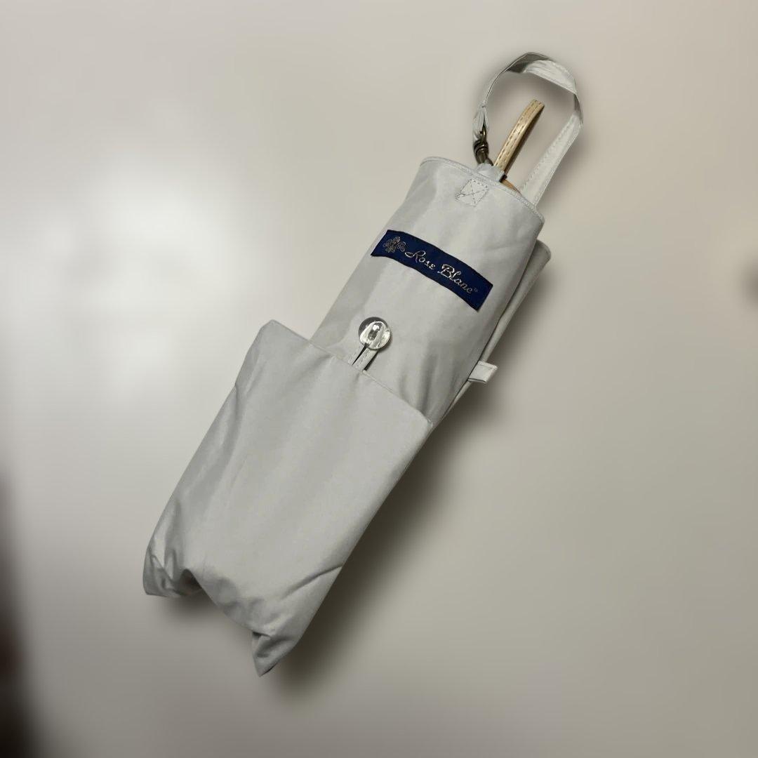 N⭐︎Tは芦屋ロサブラン　三段折り畳み日傘　パールグレー