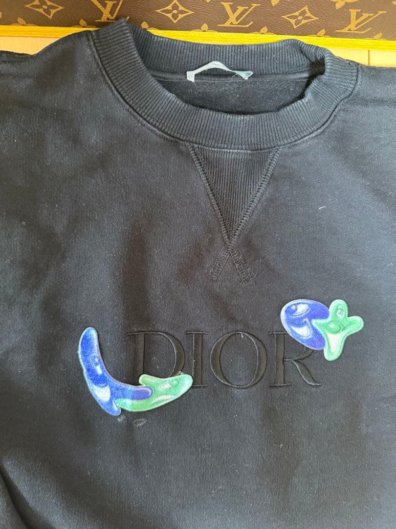 Dior ブラック スウェット　裏起毛　正規品