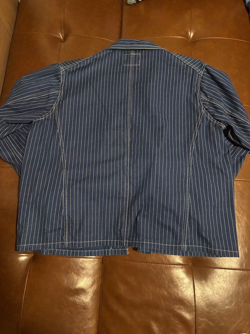 フルカウント FULLCOUNT ウォバッシュストライプ カバーオール