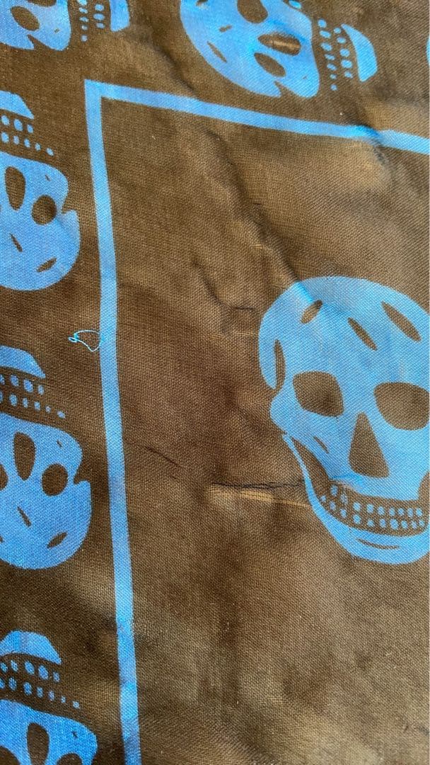 ALEXANDER MCQUEEN アレキサンダーマックィーン　スカーフ　青黒