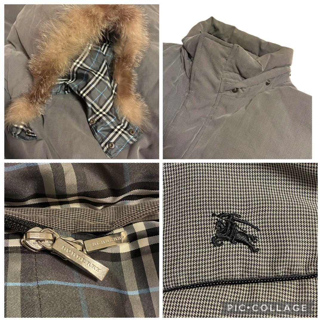 Lサイズ BURBERRY BLACK LABEラクーンダウンジャケット