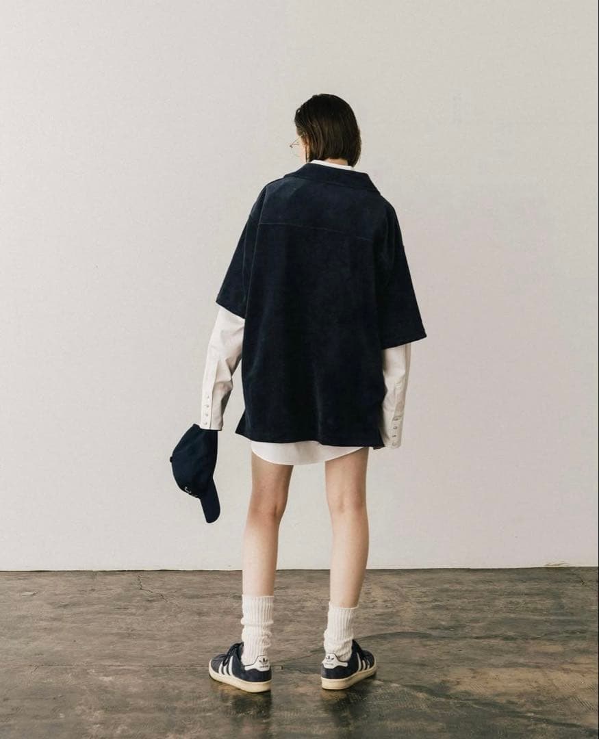 トップス CREDONA COTTON VELOUR OVER POLO