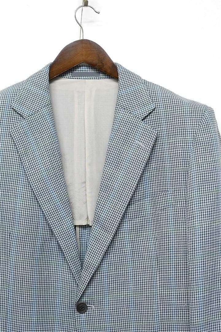 O353/BURBERRY LONDON ツイードジャケット リネン混 シルク混