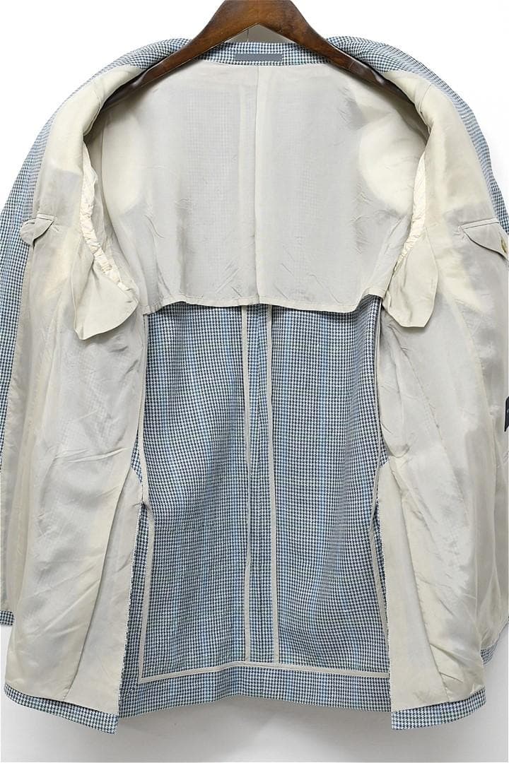 O353/BURBERRY LONDON ツイードジャケット リネン混 シルク混