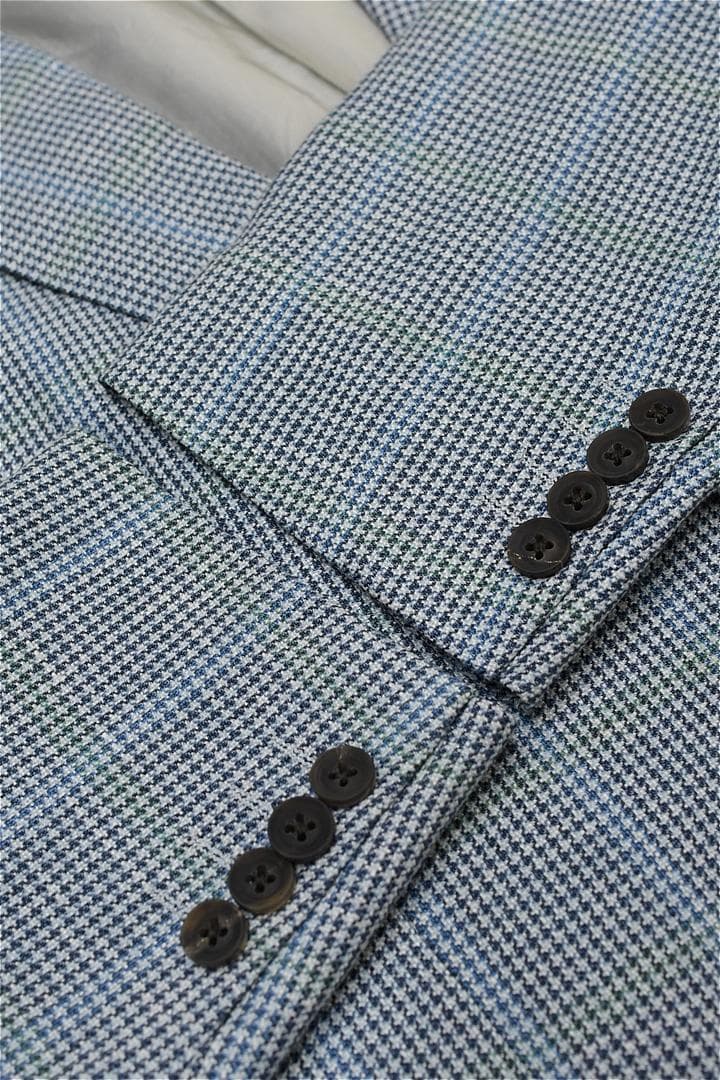 O353/BURBERRY LONDON ツイードジャケット リネン混 シルク混