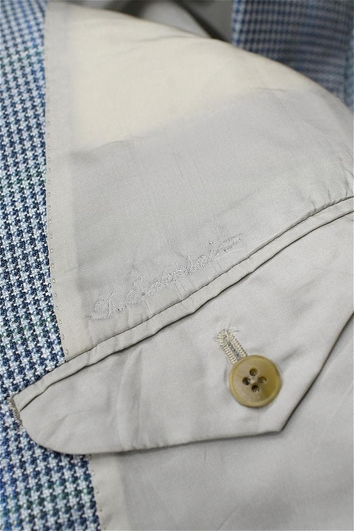 O353/BURBERRY LONDON ツイードジャケット リネン混 シルク混