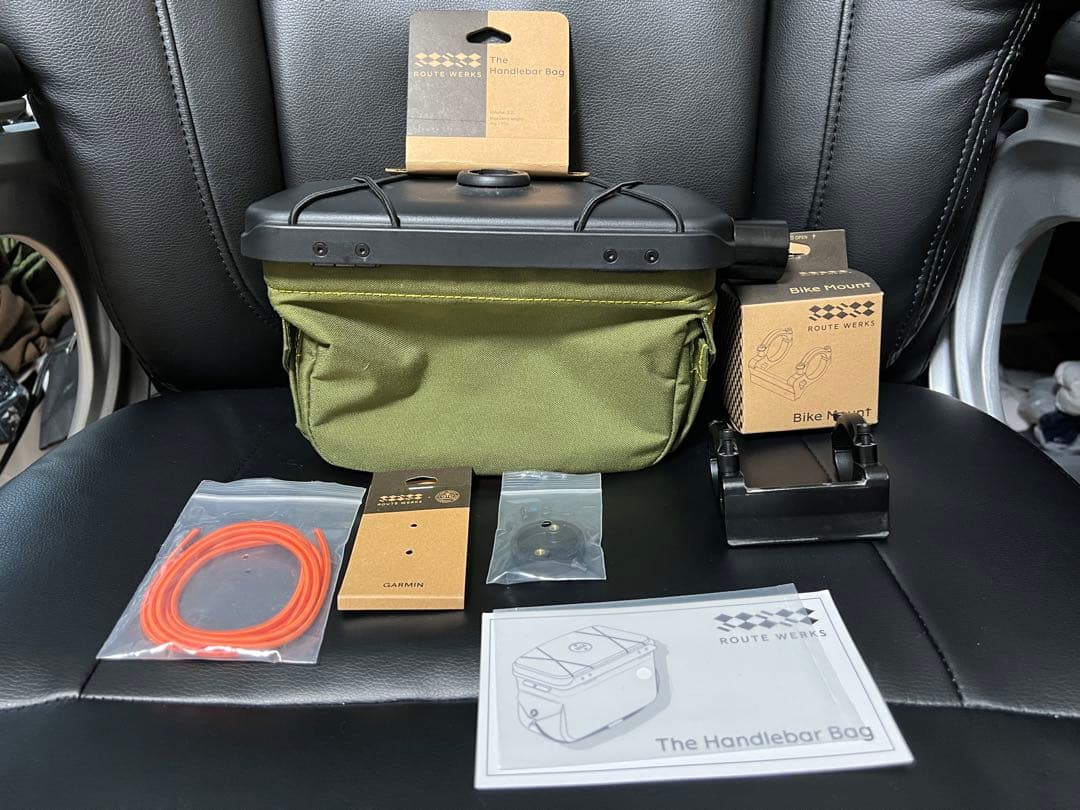 【ROUTEWERKS】ルートワークス　ハンドルバーバッグ　オリーブ31.8