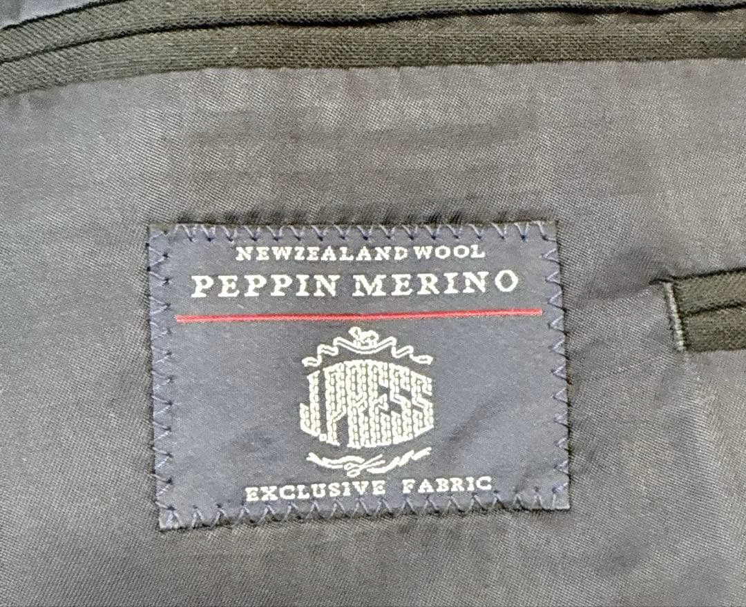 【定番】紺ブレ J.PRESS 背抜き シングル 金ボタン AB4 ペピンメリノ