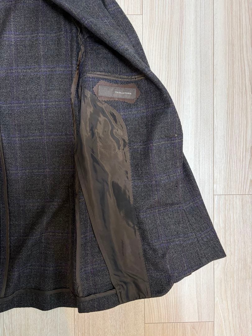 【タリアトーレ】メンズジャケットチェック柄 48/R