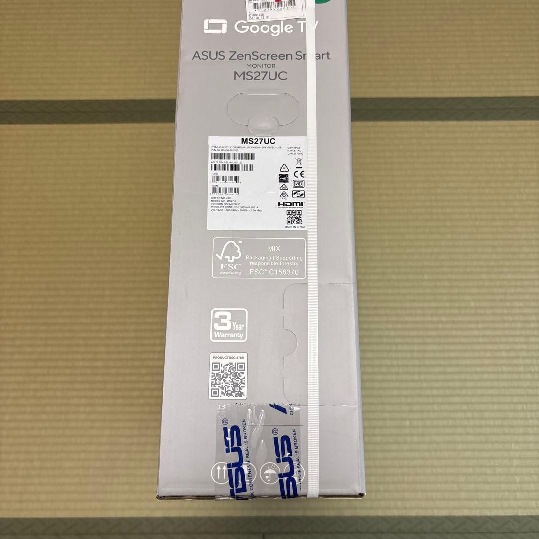 ASUS テレビ ZenScreen Smart MS27UC