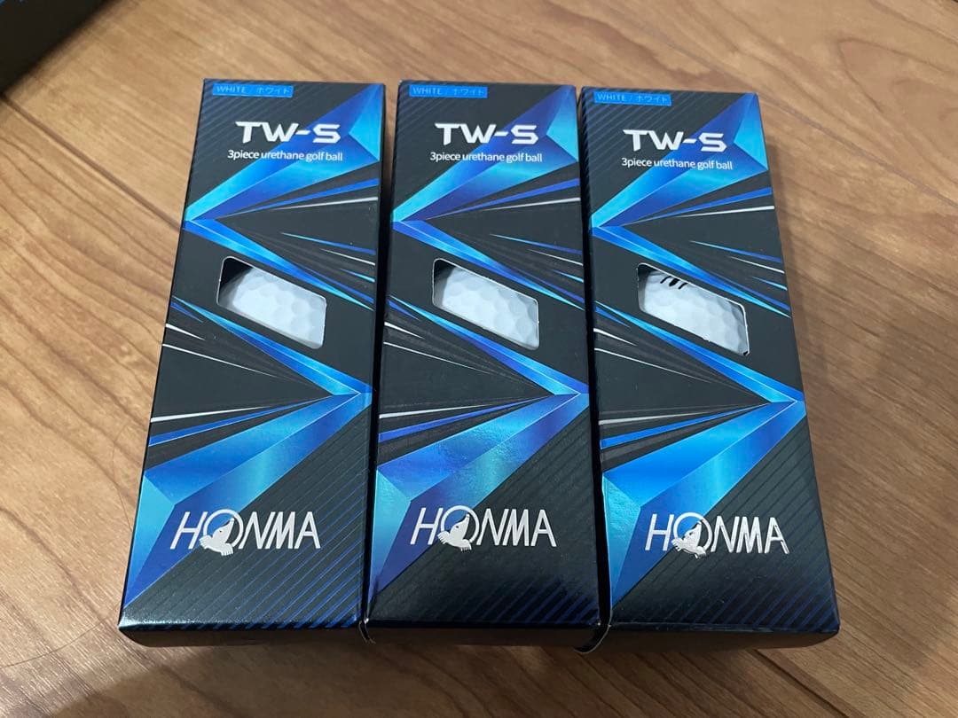 新品ゴルフボール★HONMA TW-S★6箱+おまけ3すりーブ