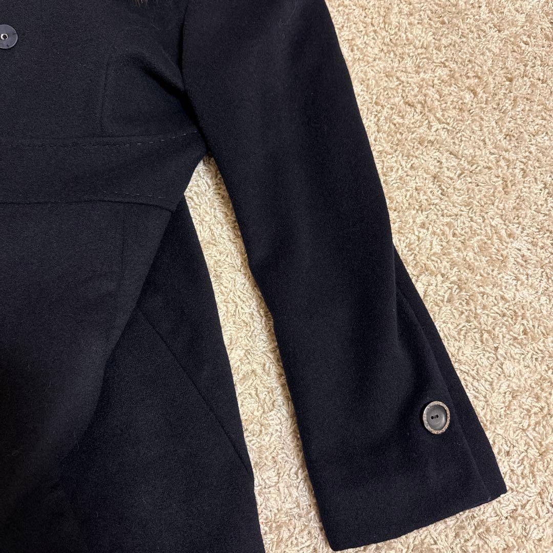 ⭐︎美品FOXEY⭐︎ファー付きカシミヤコート